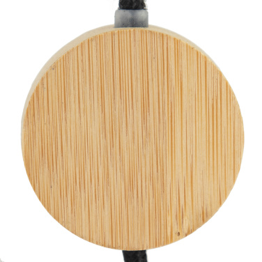 Logo trade promotional product photo of: 4in1 long wooden cable with elighted logo for engraving