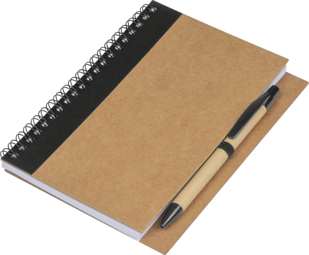 Logo trade business gift photo of: Spiral notebook Ravenna