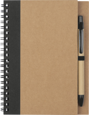 Logo trade promotional merchandise photo of: Spiral notebook Ravenna