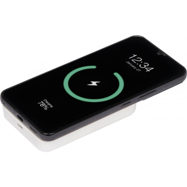 Logo trade promotional merchandise photo of: Wireless power bank Wels