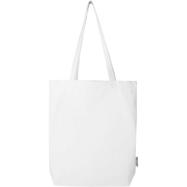 Logo trade corporate gifts picture of: Florida 270 g/m² GRS recycled tote bag 10L