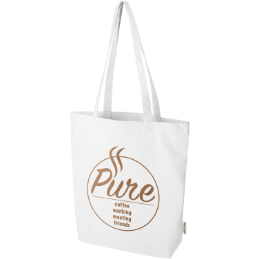 Logo trade business gifts image of: Florida 270 g/m² GRS recycled tote bag 10L