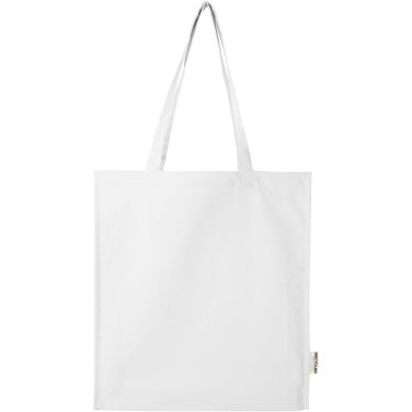 Logo trade business gift photo of: Florida 270 g/m² GRS recycled gusset tote bag 14L