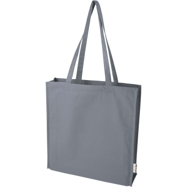 Logo trade promotional item photo of: Florida 270 g/m² GRS recycled gusset tote bag 14L