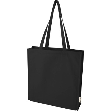 Logotrade promotional giveaway picture of: Florida 270 g/m² GRS recycled gusset tote bag 14L