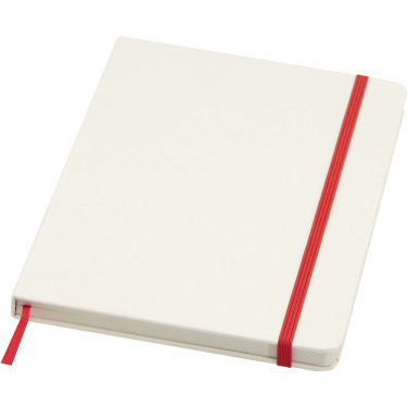 Logo trade advertising product photo of: Bass A5 recycled hard cover notebook with lined pages