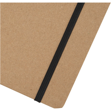 Logo trade promotional merchandise picture of: Holm A5 stone paper hard cover notebook with lined pages