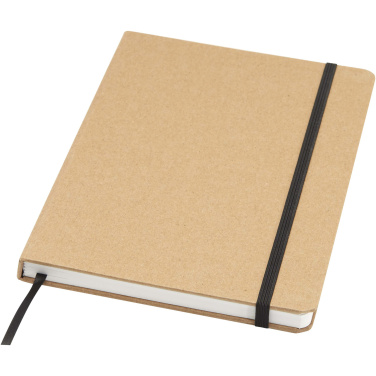 Logo trade corporate gifts picture of: Holm A5 stone paper hard cover notebook with lined pages