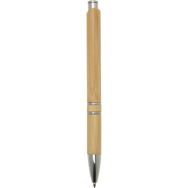 Logotrade promotional items photo of: Wicker bamboo ballpoint pen