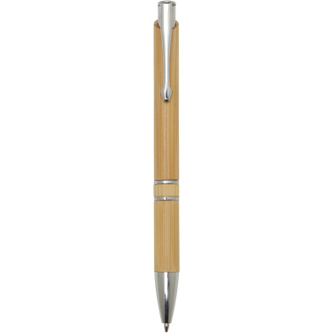 Logo trade promotional merchandise image of: Wicker bamboo ballpoint pen