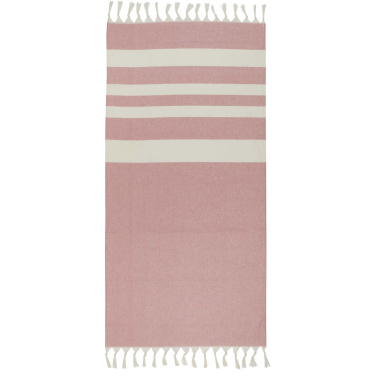 Logo trade promotional items image of: Anders hammam towel 147 x 75.5 cm