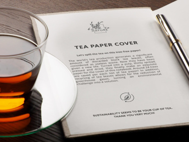 Logotrade promotional giveaway picture of: Recycled Tea Notebook 209734000