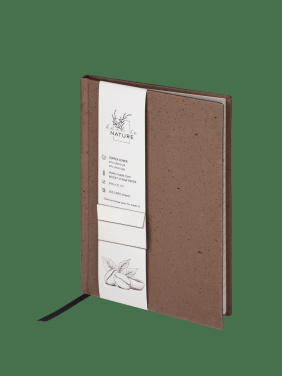 Logo trade promotional products image of: Recycled Coffee Notebook 209733900