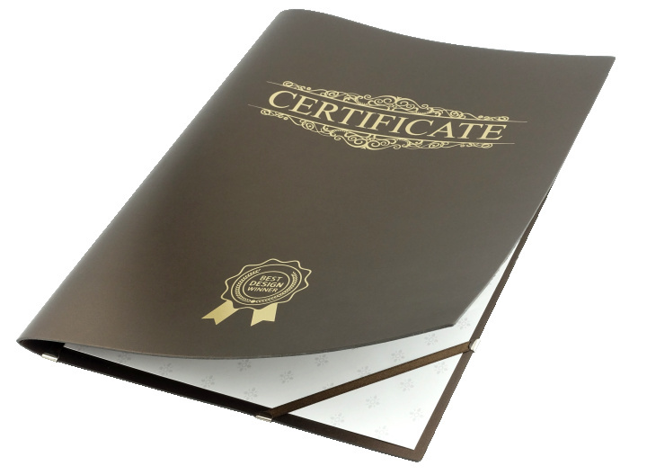 Logo trade advertising products image of: Certificate cover 152094