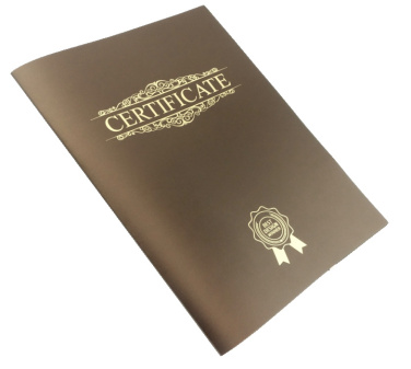 Logo trade business gift photo of: Certificate cover 152094