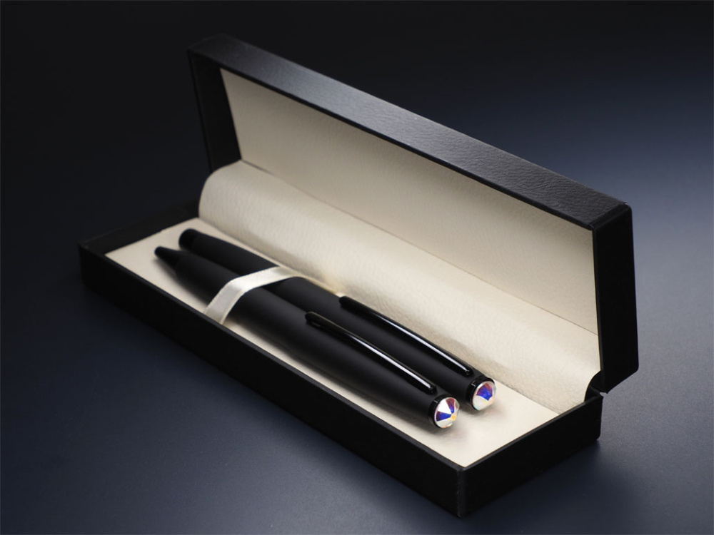 Logo trade advertising product photo of: Swarovski Crystal Pen set 1236036