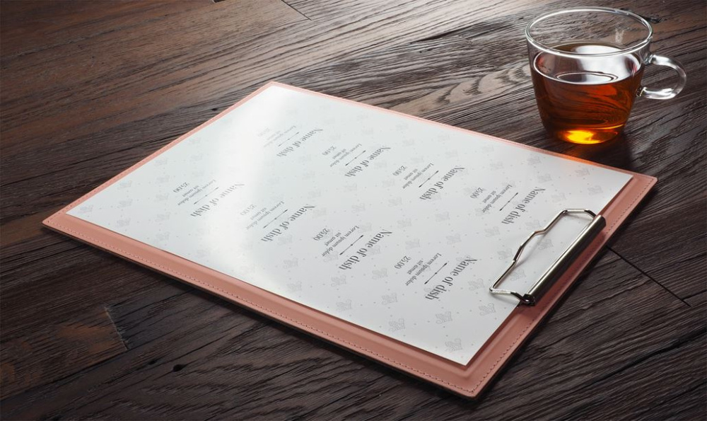 Logotrade promotional merchandise image of: Clipboard menu 1028094