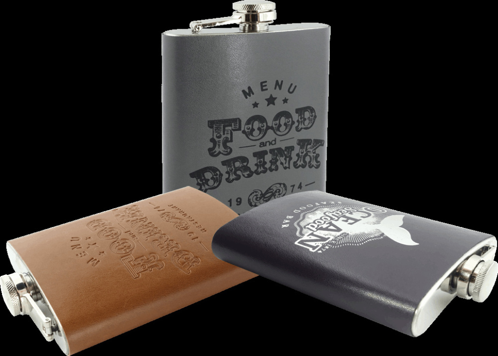 Logo trade promotional gifts picture of: Hip flask 425119