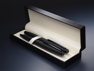 Logo trade promotional product photo of: Obsidian stone Pen set 1290036