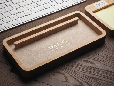 Logo trade advertising products image of: Wooden desk organiser 1850292