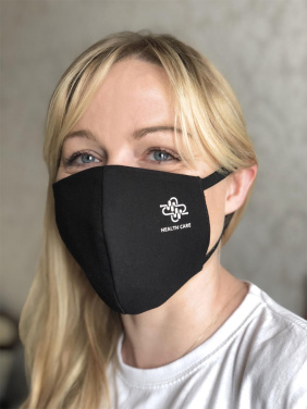 Logo trade promotional merchandise image of: VENUS PRO cotton face mask with a pocket an HEPA filter 1378165