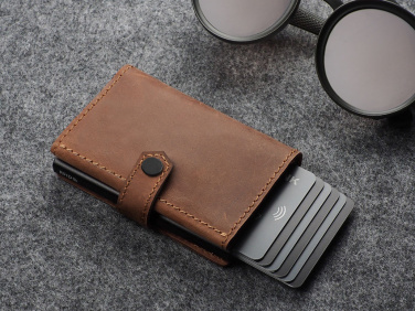 Logo trade promotional item photo of: RFID wallet - Hunter Leather 2109284