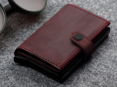 Logo trade corporate gifts image of: RFID wallet - Hunter Leather 2109284