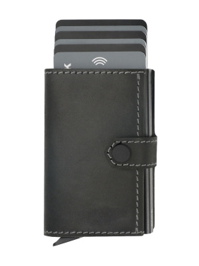 Logo trade promotional gifts picture of: RFID wallet - Hunter Leather 2109284