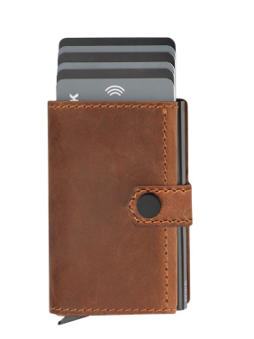 Logo trade advertising product photo of: RFID wallet - Hunter Leather 2109284