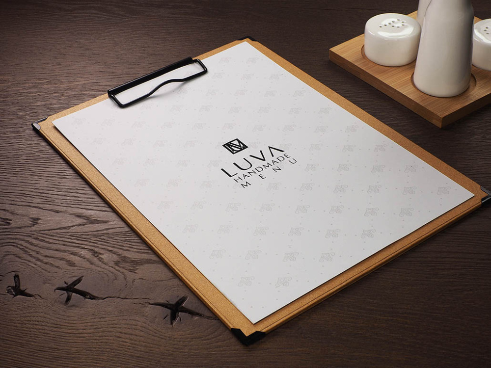 Logo trade corporate gift photo of: Clipboard menu 1028280