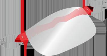 Logo trade corporate gift photo of: HESTIA clear face shield-mask for mouth and nose 1452162