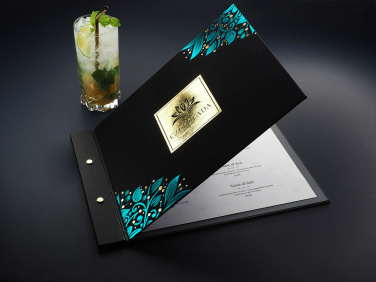 Logo trade advertising products image of: Menu cover 1681280