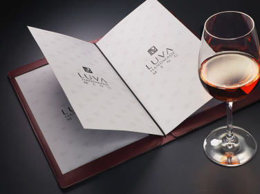 Logo trade business gifts image of: Menu cover Fine Dining Pro 1633094