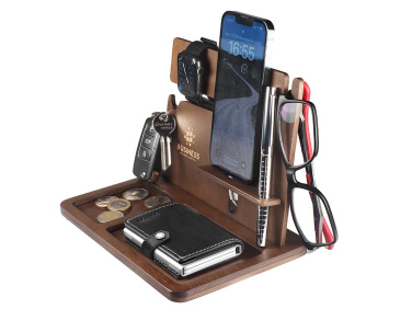 Logotrade promotional giveaway image of: Wooden organiser 2016121