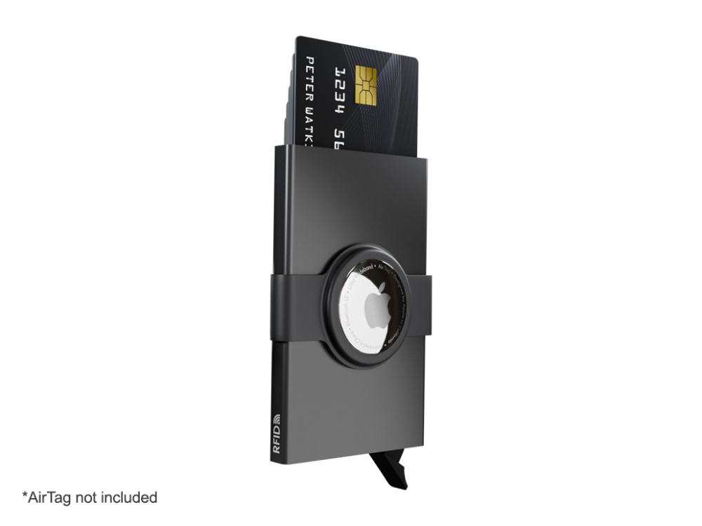 Logo trade advertising products image of: RFID credit card case with holder for AirTag 2163108