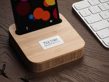 Logo trade promotional gifts picture of: Wooden telephone stand 1848292