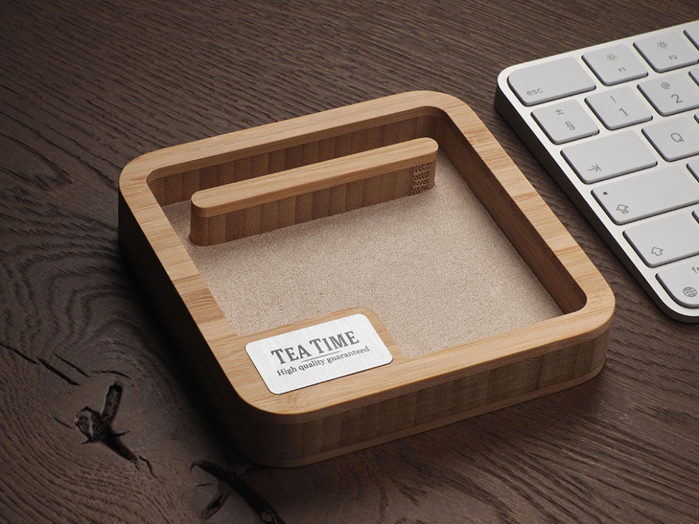 Logotrade promotional giveaway picture of: Wooden desk organiser 1846292