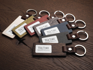 Logo trade promotional gifts picture of: Wooden keyring 1853121