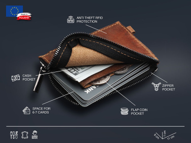 Logo trade promotional giveaway photo of: Wallet 1935310