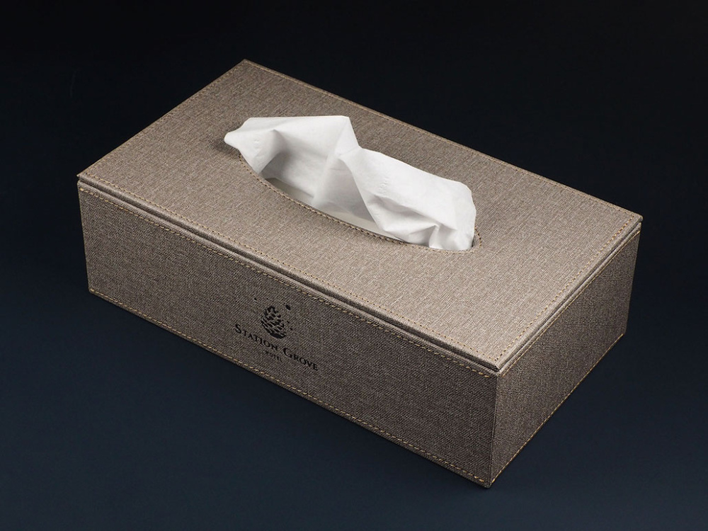 Logo trade business gifts image of: Tissue box 992321