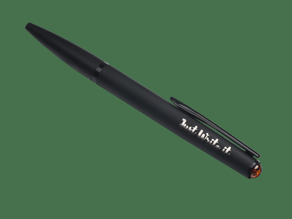 Logo trade promotional gift photo of: Ball pen with AMBER stone 2070036