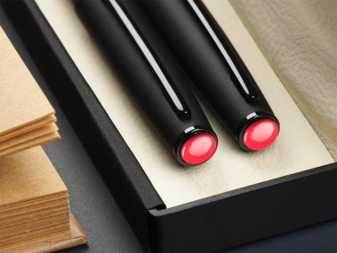 Logo trade promotional giveaway photo of: Coral stone Pen set 1285036