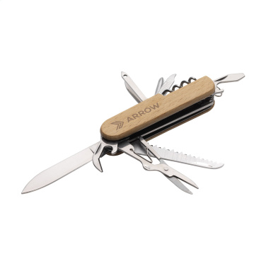 Logo trade promotional gift photo of: Beechwood Pocket knife