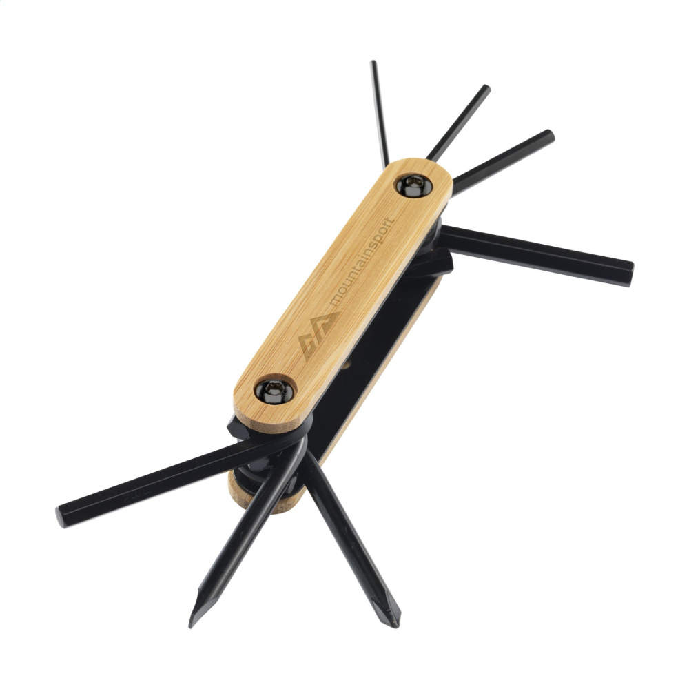 Logotrade promotional item image of: Bamboo Black Tool multi tool