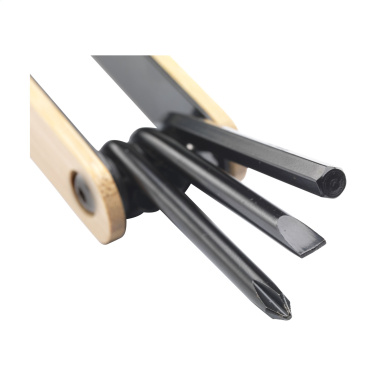 Logo trade promotional giveaways image of: Bamboo Black Tool multi tool