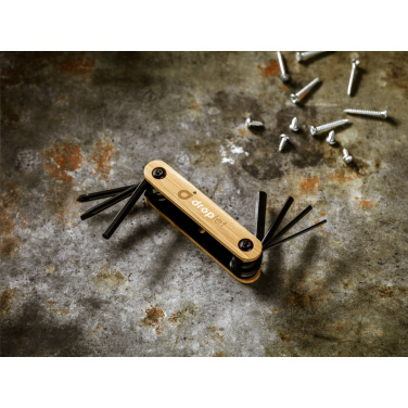 Logotrade business gift image of: Bamboo Black Tool multi tool