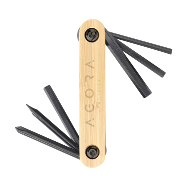 Logo trade advertising products image of: Bamboo Black Tool multi tool