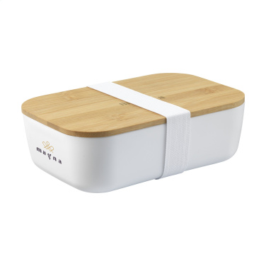 Logo trade promotional merchandise picture of: Midori Bamboo Lunchbox