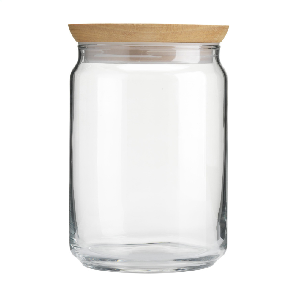 Logo trade business gift photo of: Wood Jar Storage