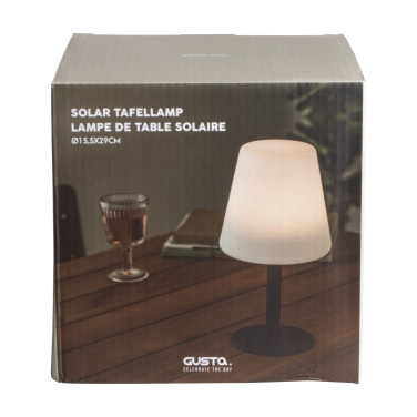 Logo trade promotional merchandise picture of: Gusta Solar Table Lamp